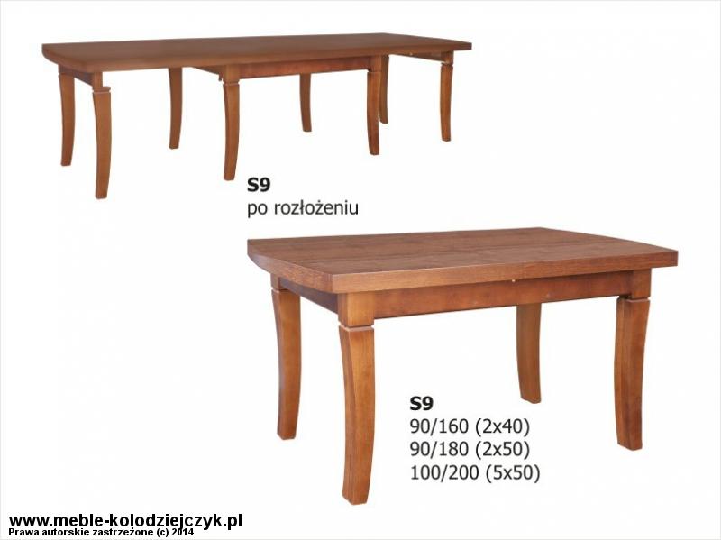 stół s9 - zdjęcie stołu pochodzi z www.meble-kolodziejczyk.pl