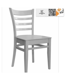 krzeslo k85 biale drewnaine oparcie drabinka