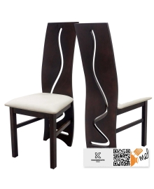 krzeslo k128 drewniane wysokie oparcie designerskie