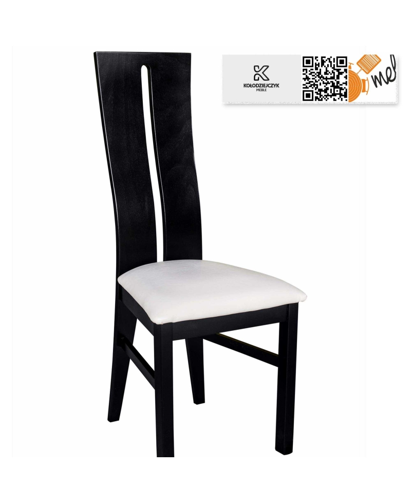 krzeslo k131 drewniane wysokie oparcie designerskie