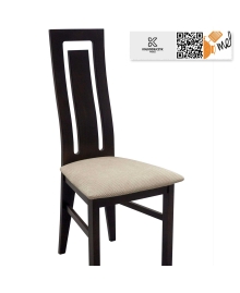 krzeslo k132 drewniane wysokie oparcie designerskie