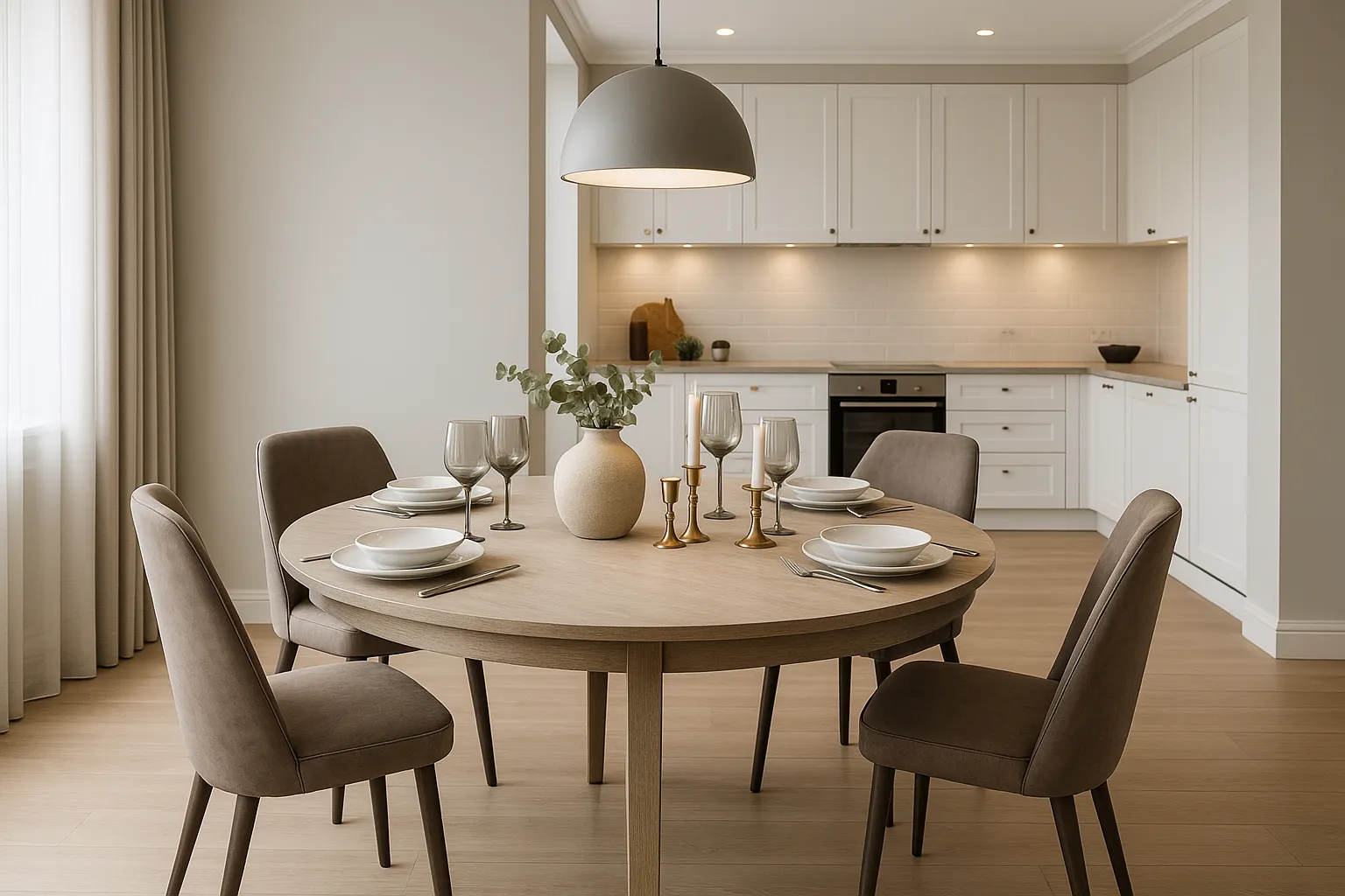 stół okrągły rozkładany