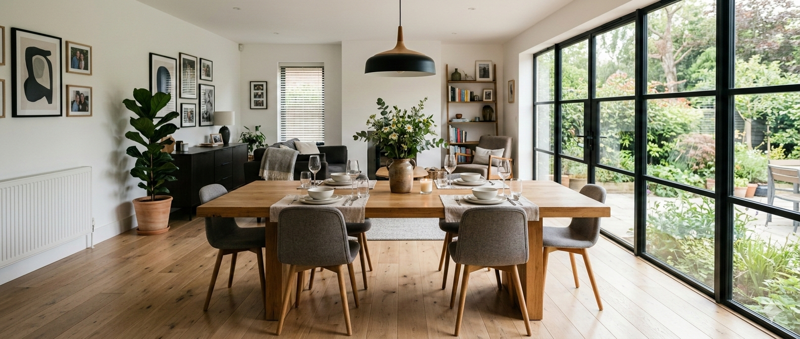 stół z 6 krzesłami