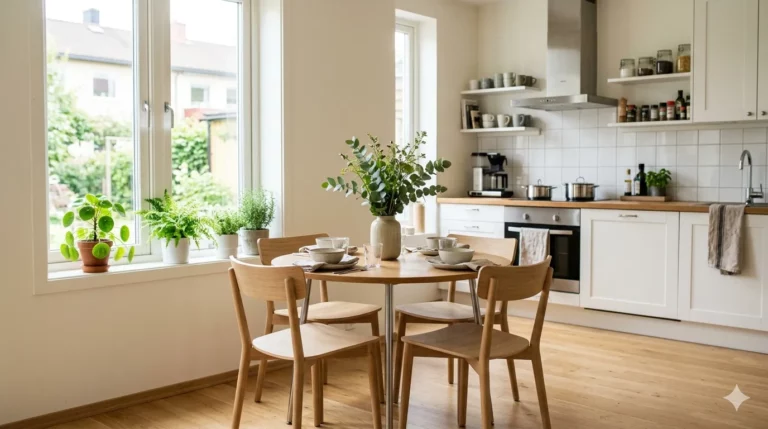 stół do małej kuchni z krzesłami