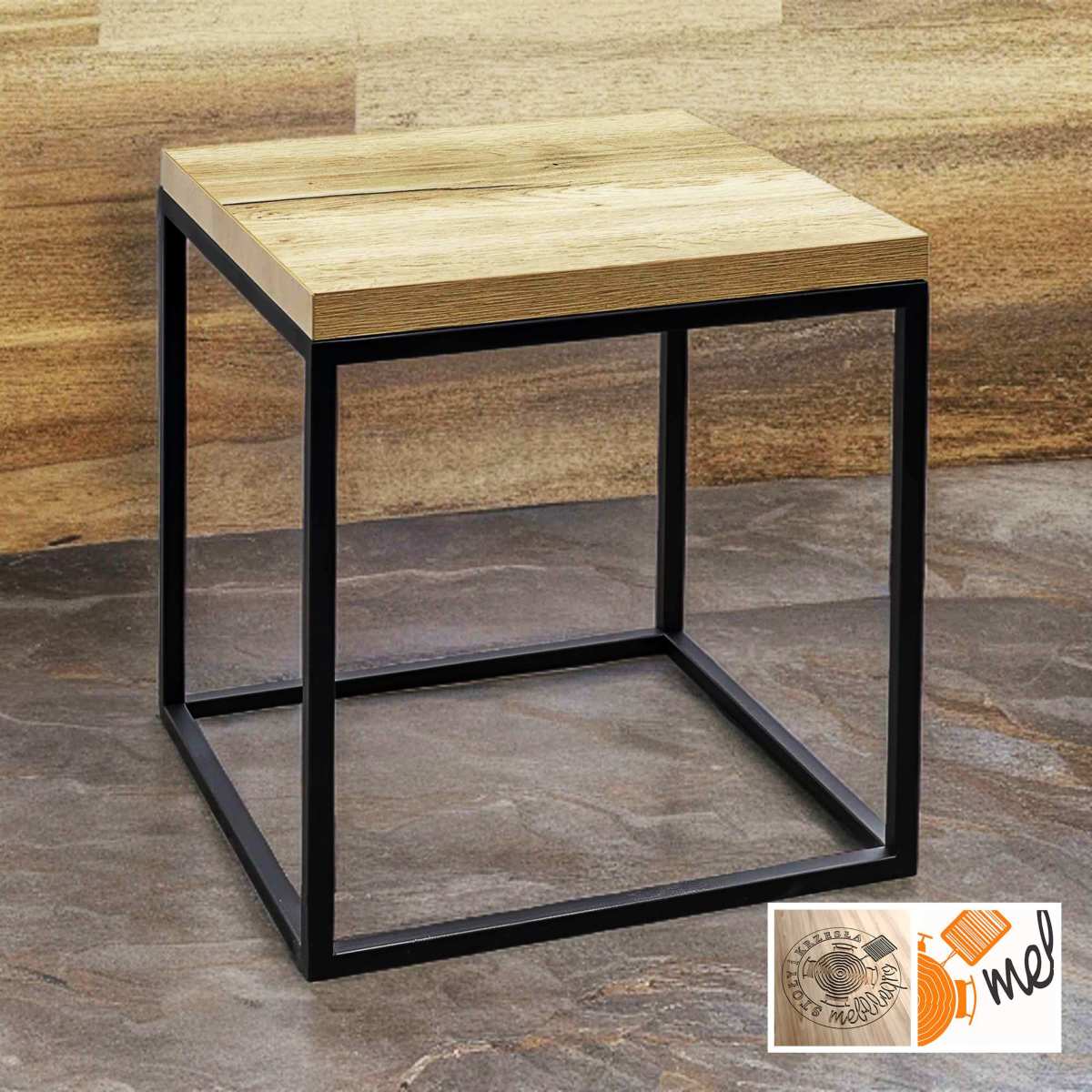 Stolik Kawowy Kostka L04 Styl Industrialny LOFT 🛒 sklep@mebllegro