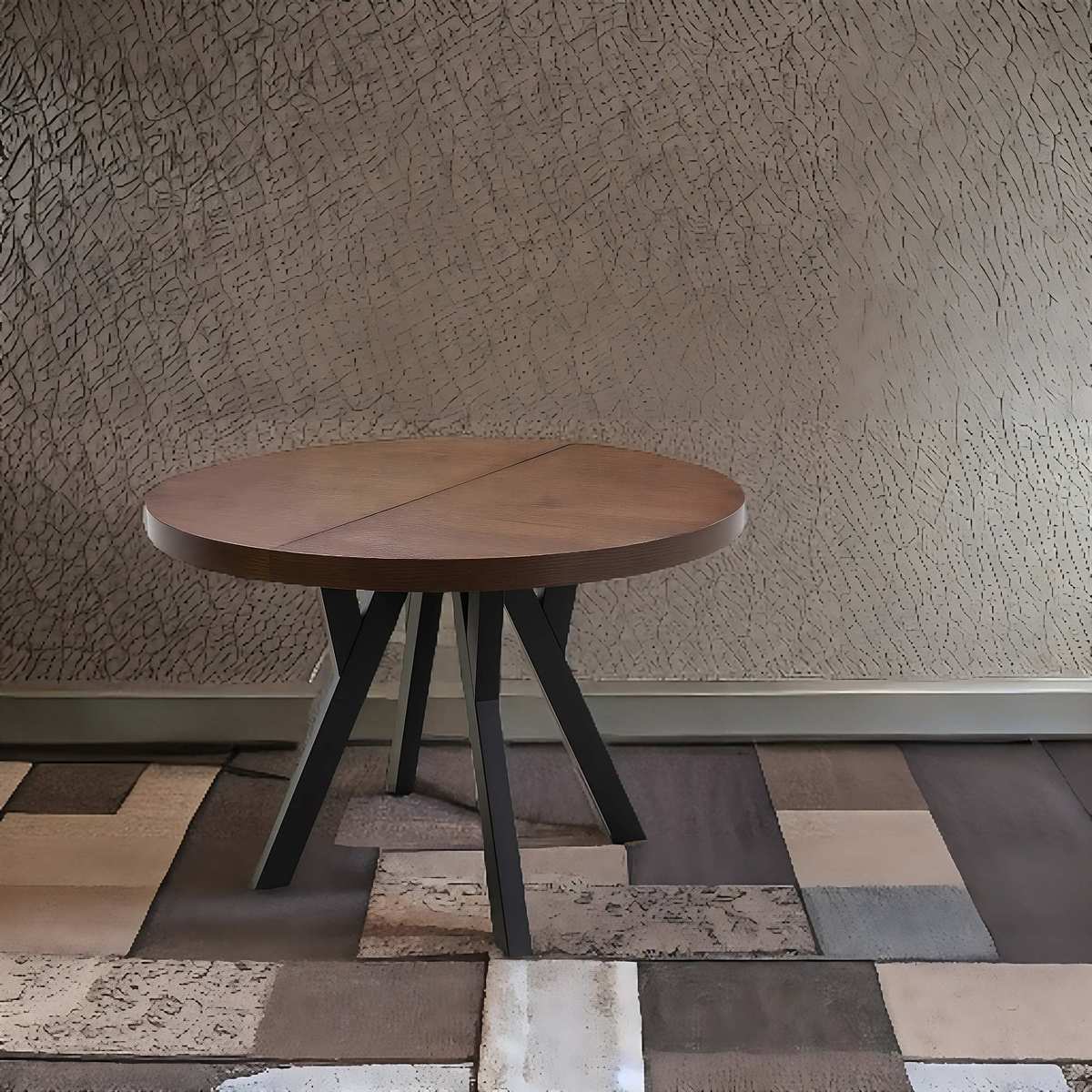 Wyjątkowy i Designerski Mały Okrągły Stolik Rozkładany