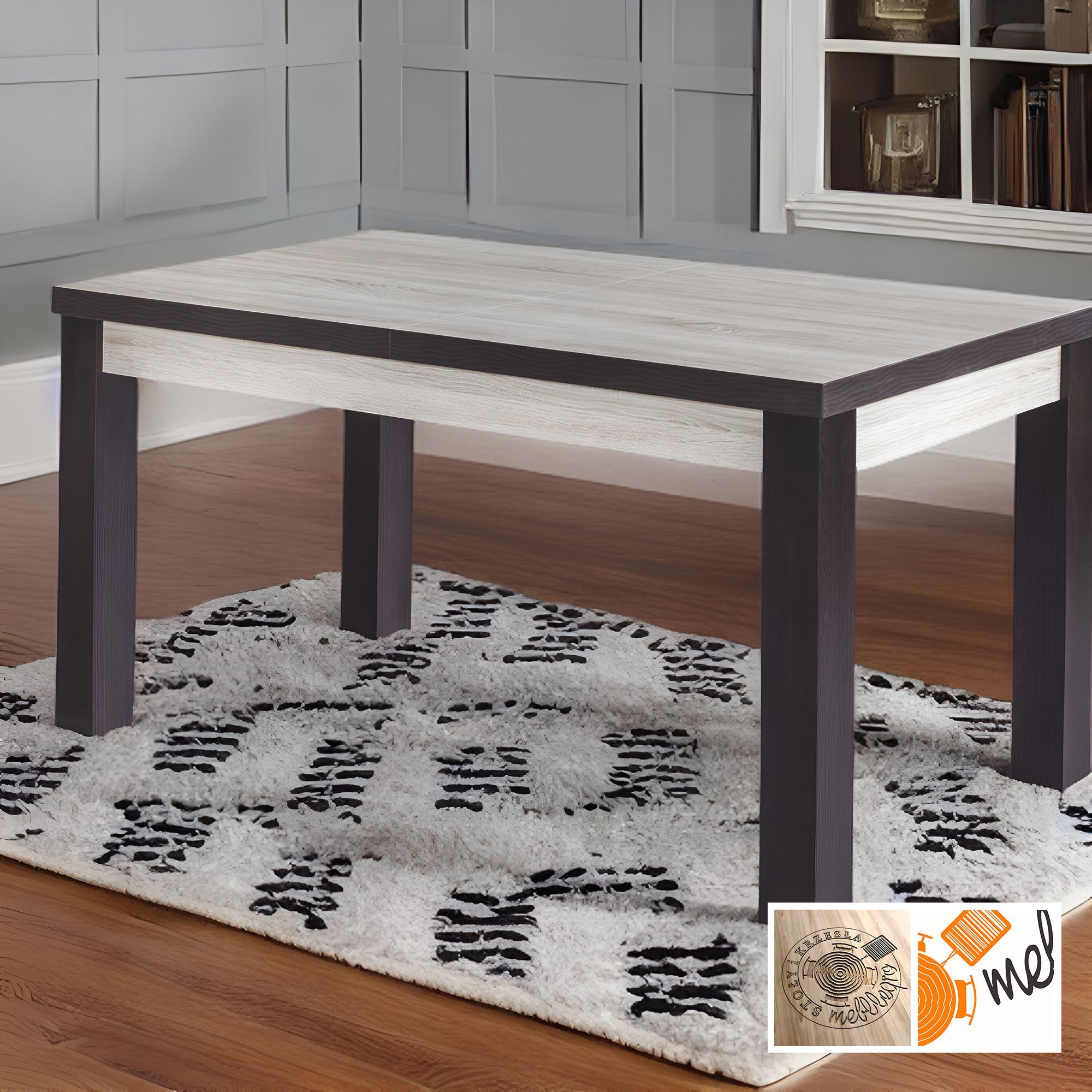 Elegancki Rozkładany Stół S51 IKEA z Laminatu 🛒 sklep@mebllegro