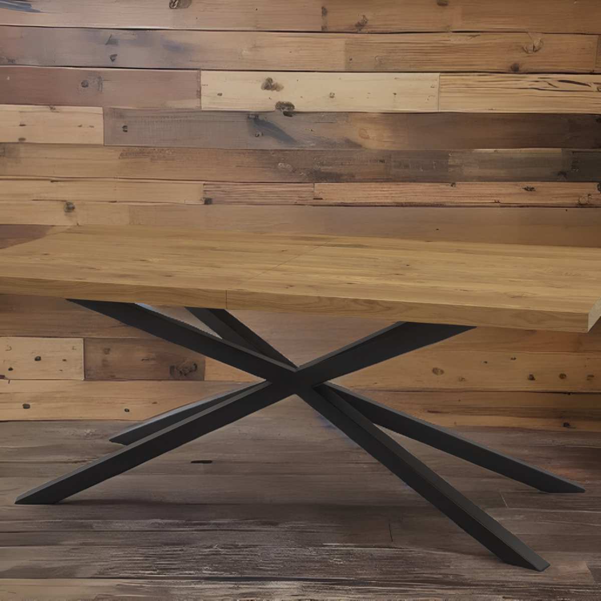 Stół Pająk Rozkładany Drewniano Metalowy