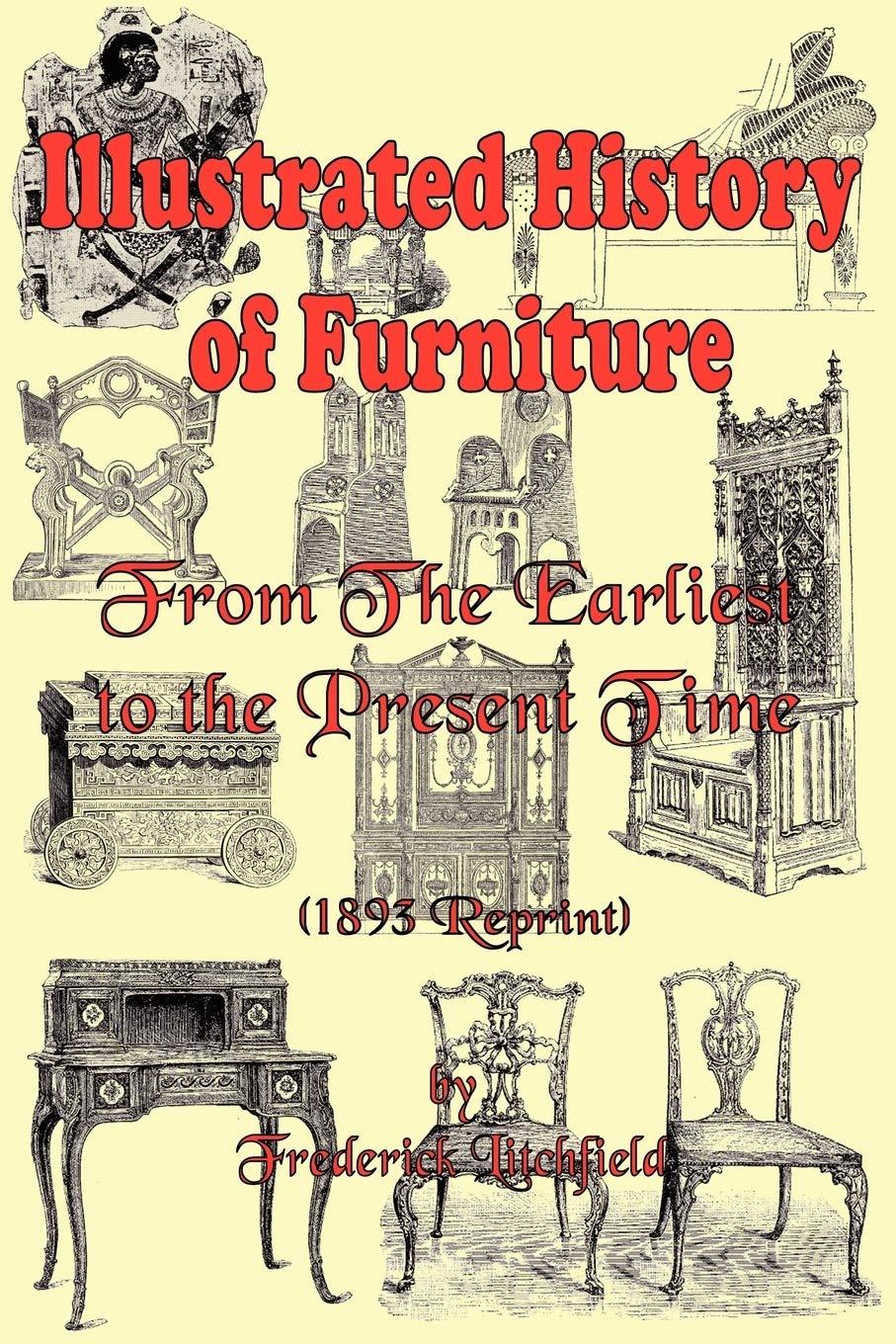 Fredericka Litchfielda "Illustrated History of Furniture: From the Earliest to the Present Time" okładka tył