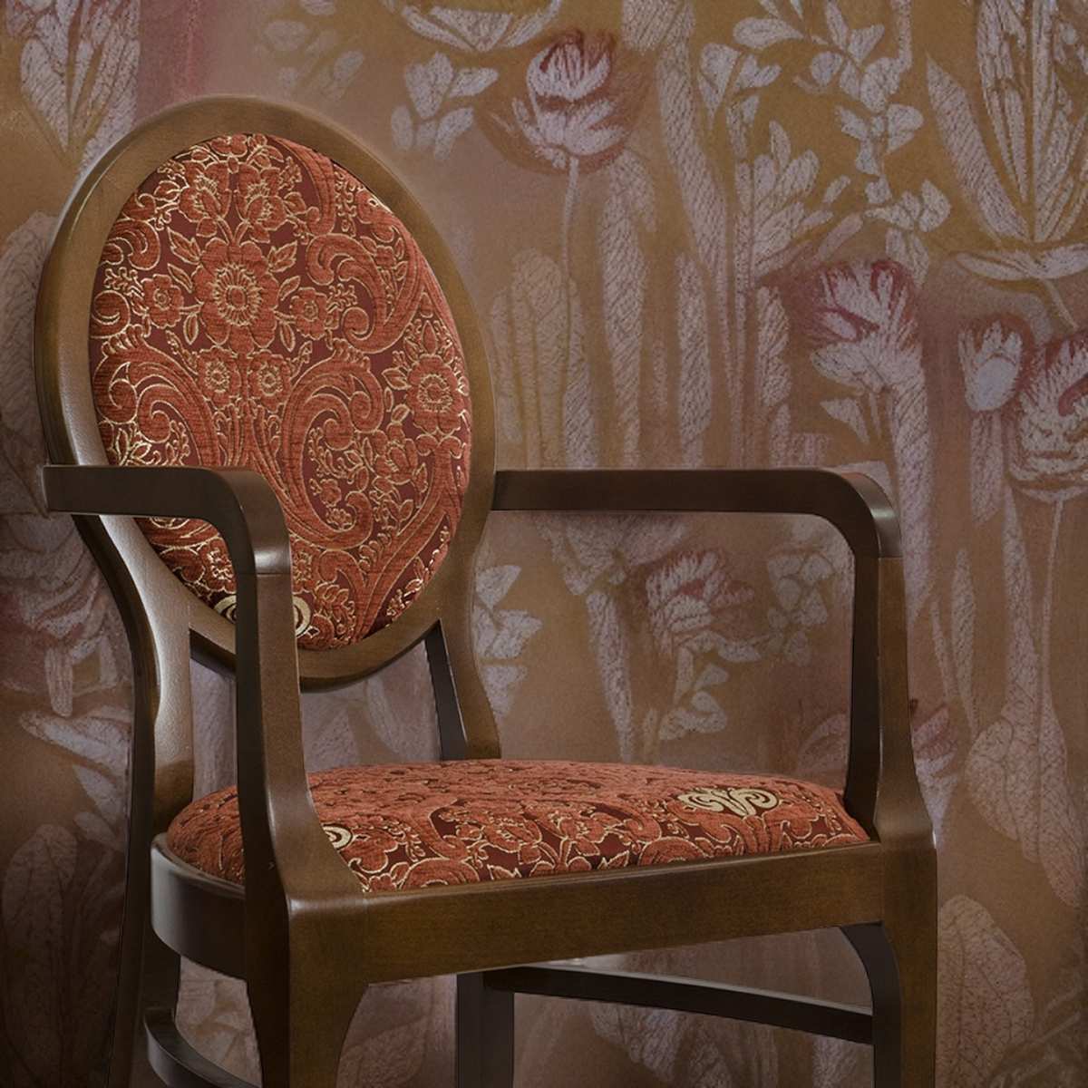 Krzeslo K68 - krzesła do jadalni drewniane tapicerowane