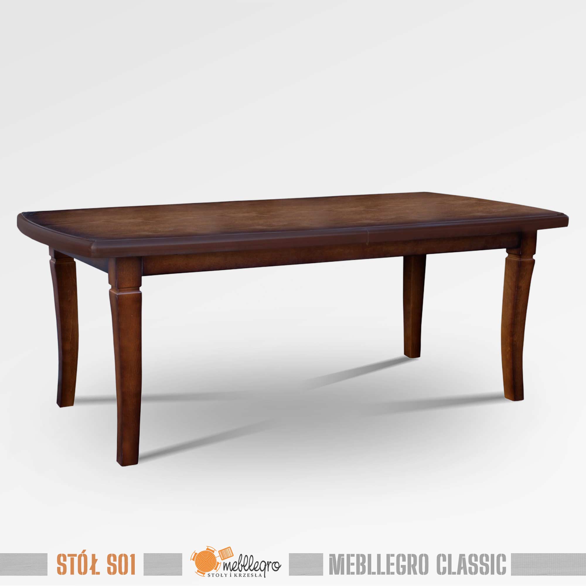 Stół drewniany S01 nogi Diament / MEBLLEGRO CLASSIC