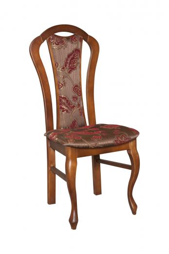 Krzesło tapicerowane stylowe K05 lite drewno nogi ludwik