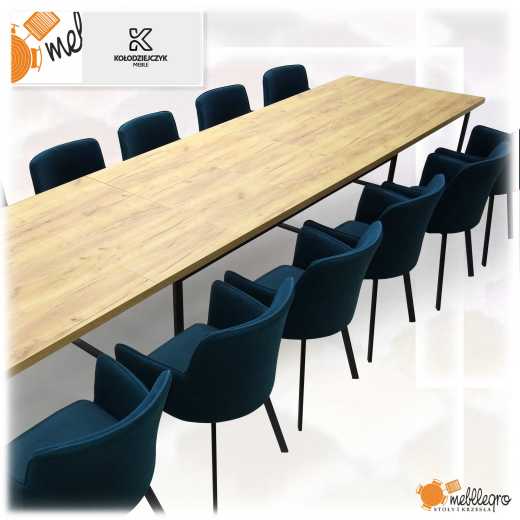 Stół S70 z krzesłami K120 w zestawie dla 20 osób