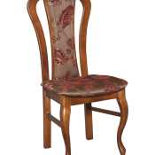Krzesło tapicerowane stylowe K05 lite drewno nogi ludwik
