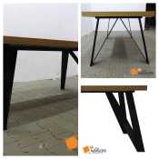 stół rozkładany s72 metalowe nogi - prezentacja zdjęcia produktowe