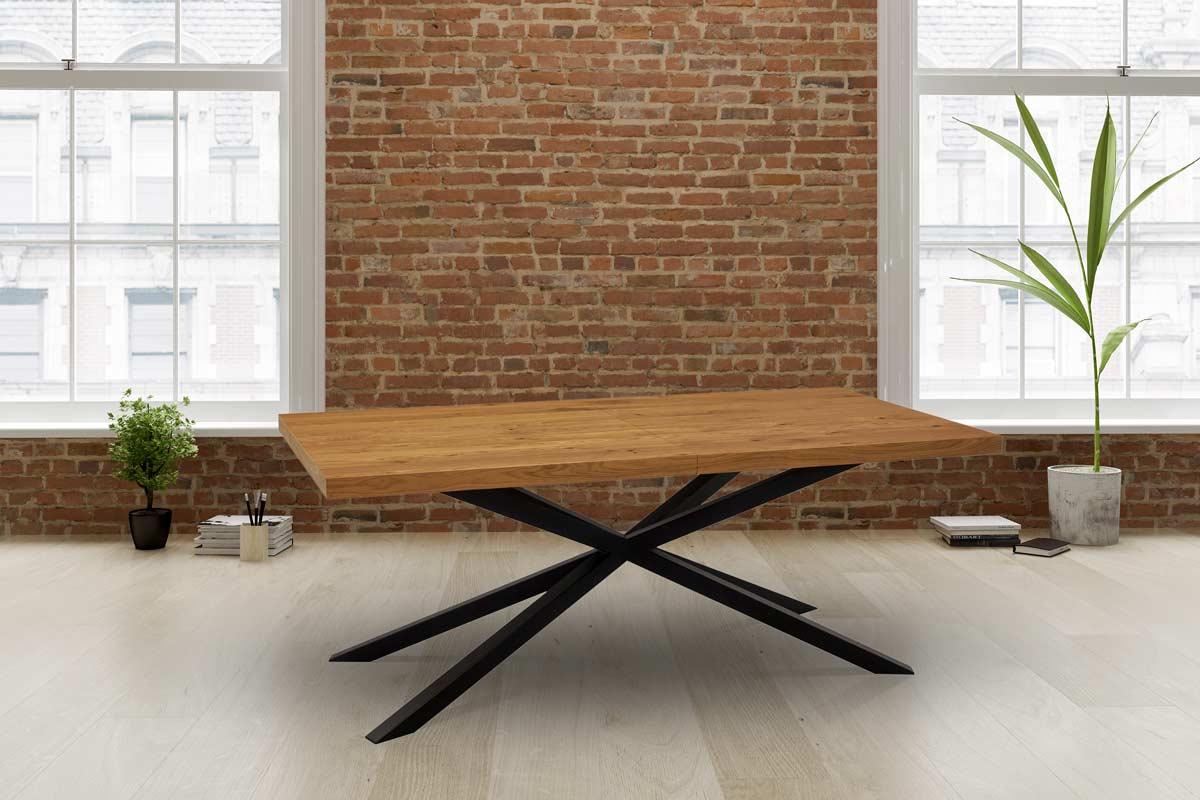 stół z metalowymi nogami loft industrialny / stół pająk