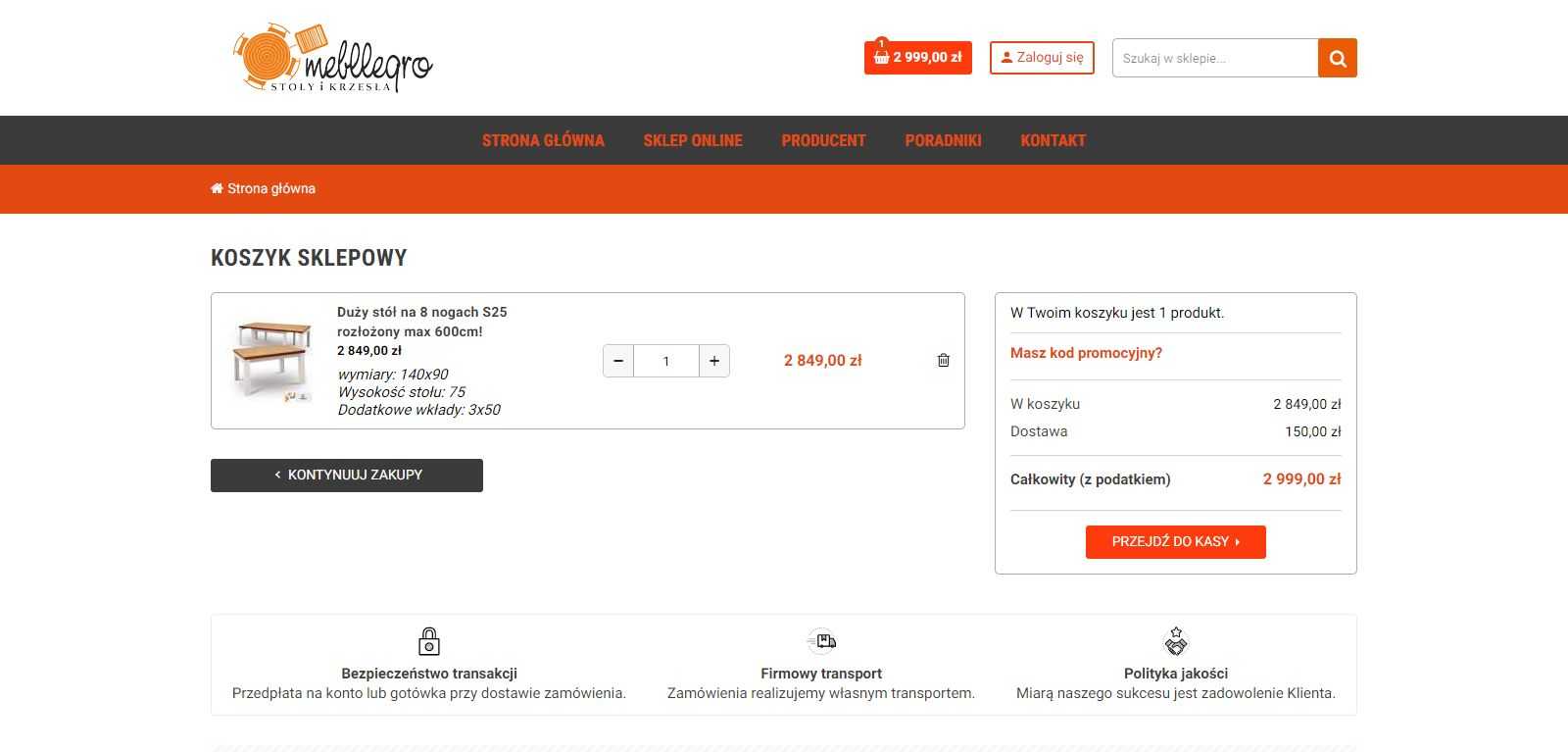 koszyk dalej do kasy