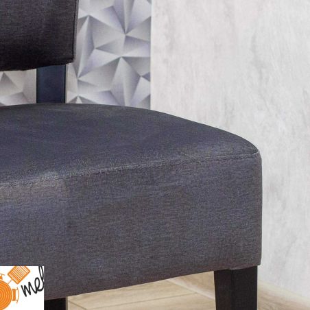 Krzesło tapicerowane K175 szare nogi lite drewno