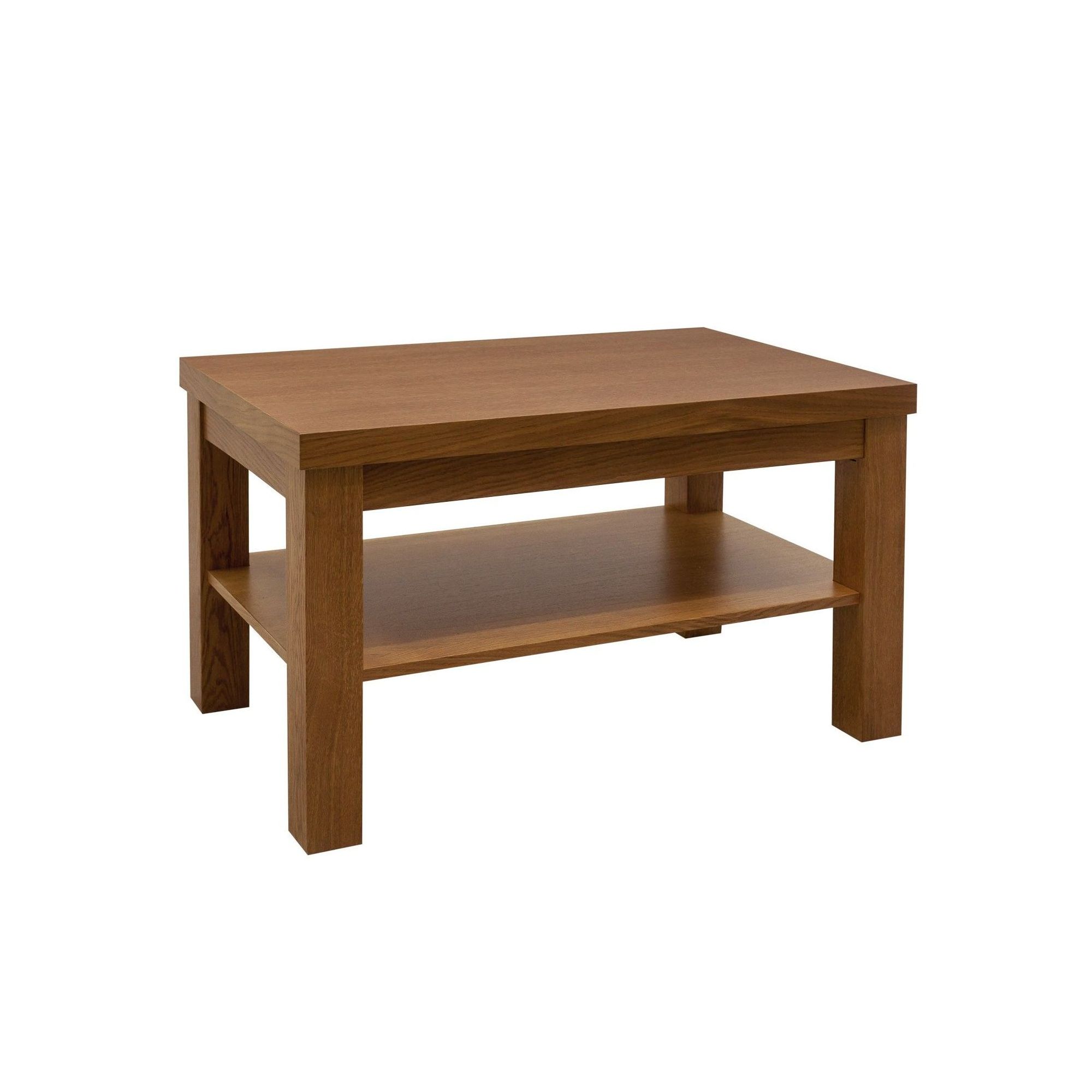 Klasyczny mały stolik ŁS5 drewniana ława z półką