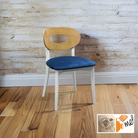 Drewniane Krzesło z Tapicerowanym Siedziskiem 🛒 sklep@mebllegro