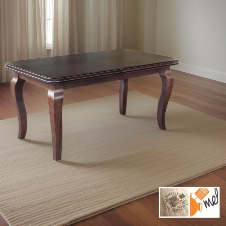 Stylowy stół rozkładany S54 drewniany zaowalony
