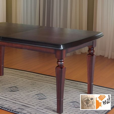 Stylowy stół S55 drewniany z toczonymi nogami