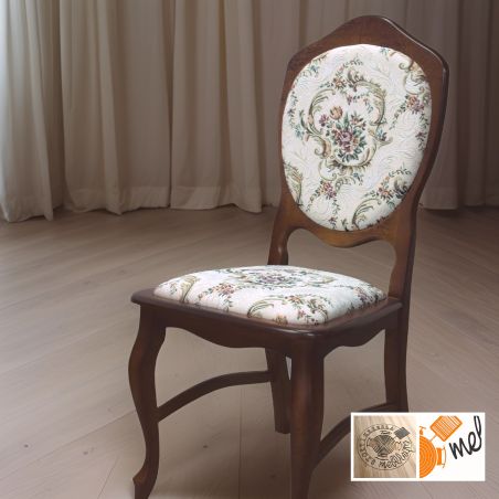 Krzesło K07 Patelnia tapicerowane drewniane nogi Ludwik