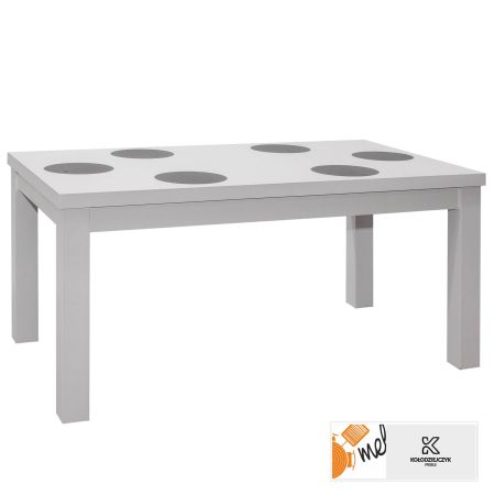 Biały stół rozkładany S40 drewniany nowoczesny