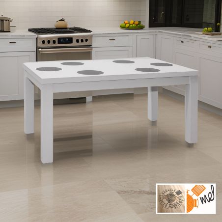 Biały stół rozkładany S40 drewniany nowoczesny