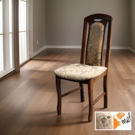 Krzesło tapicerowane K32 drewniane stylowe obicie