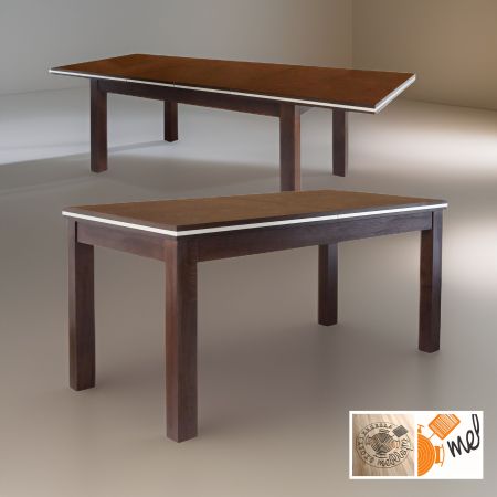 Prostokątny stół S19 drewniany rozkładany