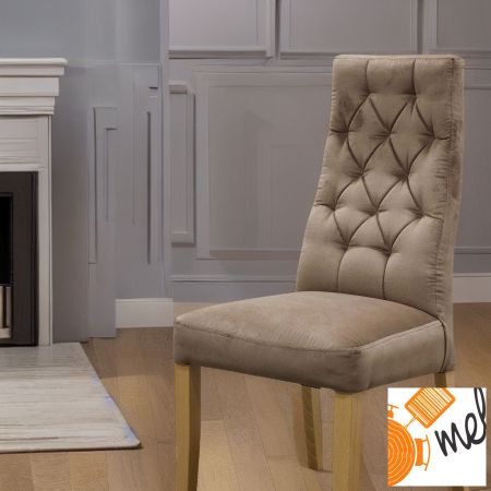 Tapicerowane Krzesło K113 Pikowane - Eleganckie i Komfortowe