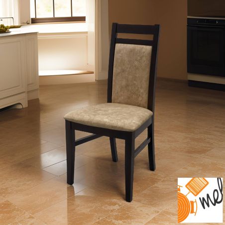 luksusowe krzesło GERARD 2 z komfortowym siedziskiem i eleganckim drewnianym stelażem