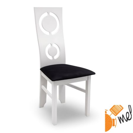 Drewniane Krzesło K134 Białe z Miękkim Siedziskiem