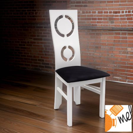 Solidne Drewniane Krzesło Białe
