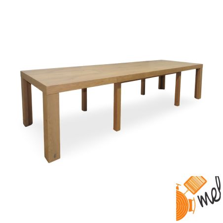 Duży stół drewniany rozkładany 8 nóg