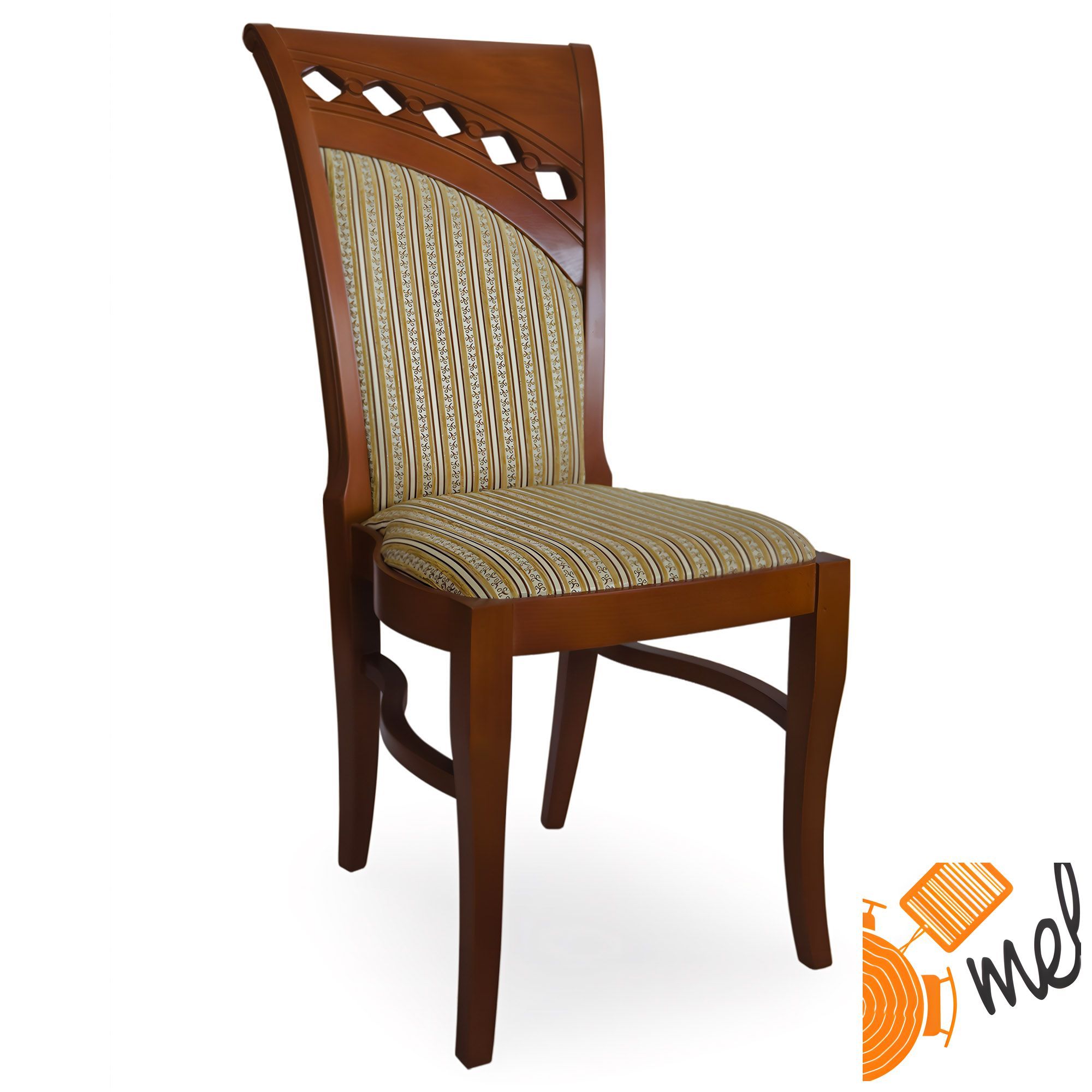 Stylowe Krzesło K45 Kartagina Drewniane Tapicerowane