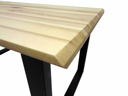 Stół jesionowy S71 loftowy drewno i metal