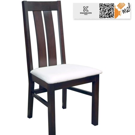 Drewniane krzesło K17 Narta z wyprofilowanym oparciem