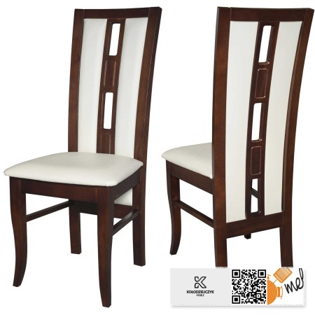 krzeslo k27 drewnaine wysokie oparcie tapicerowane ludwik kant