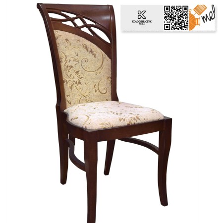 krzeslo k28 drewnaine stylowe tapicerowane