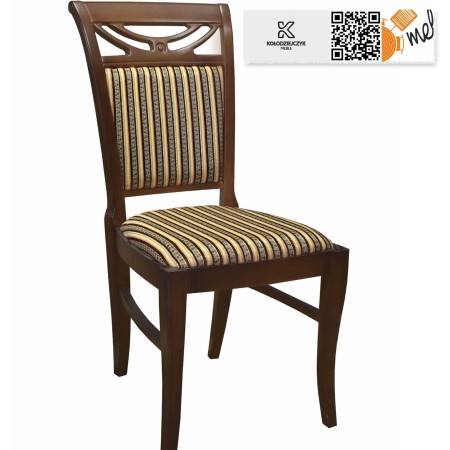 krzeslo k29 drewnaine stylowe tapicerowane