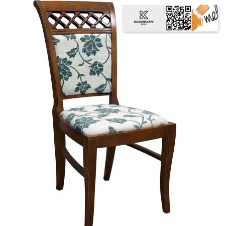 krzeslo k30 drewnaine stylowe tapicerowane