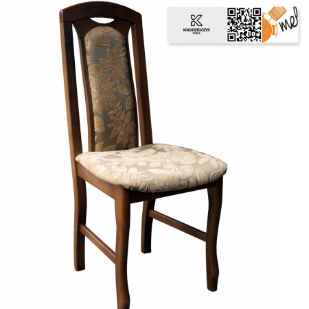 krzeslo k32 drewnaine stylowe tapicerowane
