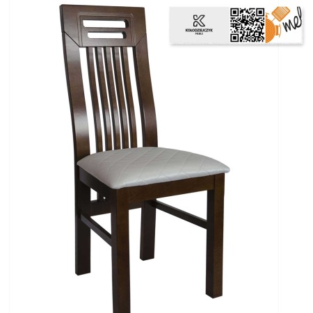 krzeslo k41 drewnaine wysokie oparcie szczebelek