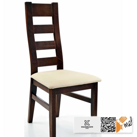 Drewniane krzesło K105 Drabinka wygodne siedzisko