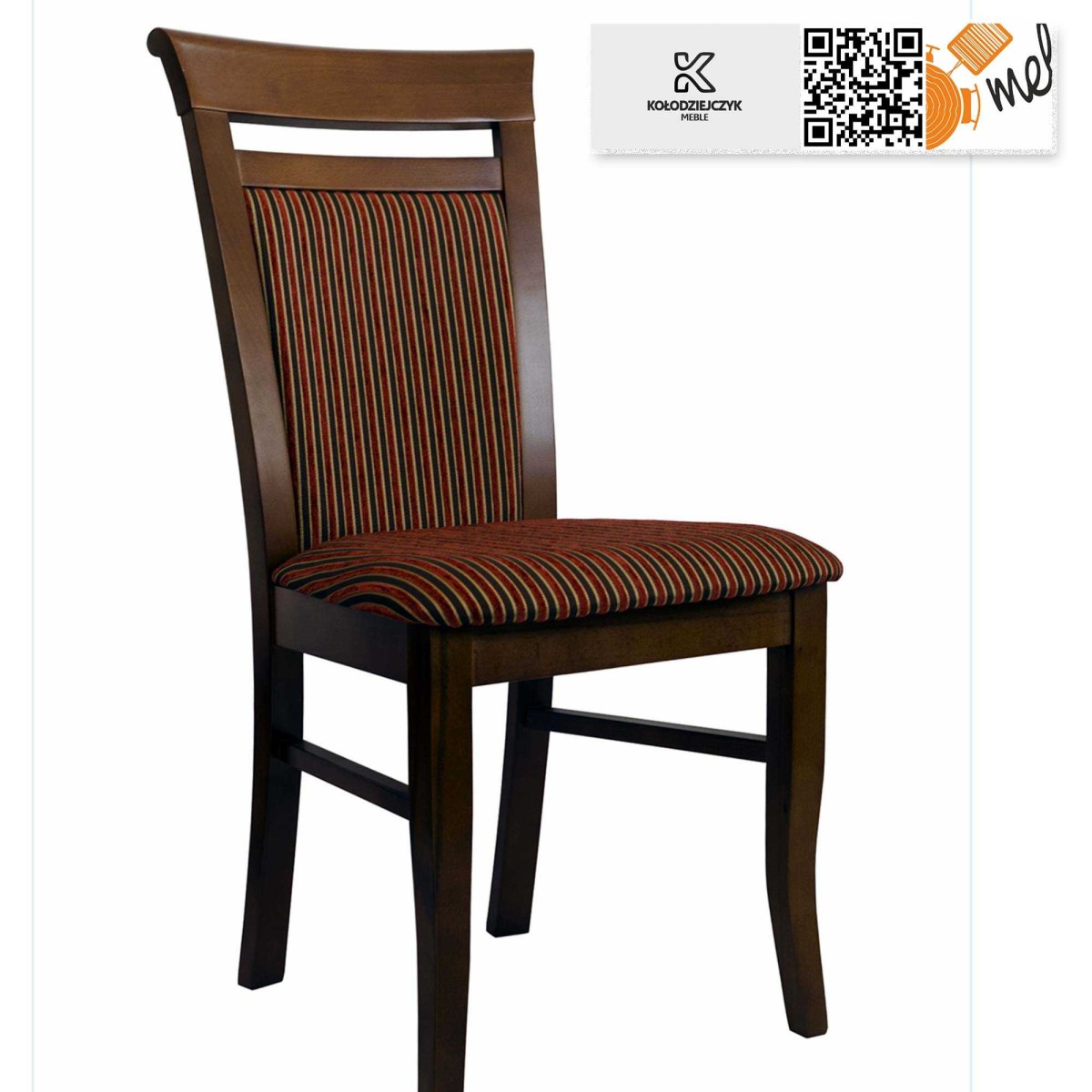 Stylowe krzesło tapicerowane K61 drewniane Turek