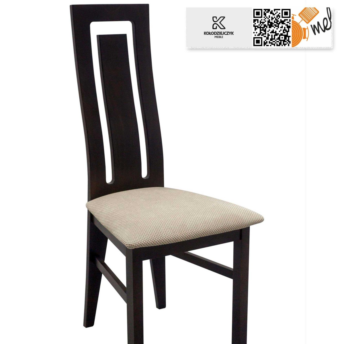 krzeslo k132 drewniane wysokie oparcie designerskie