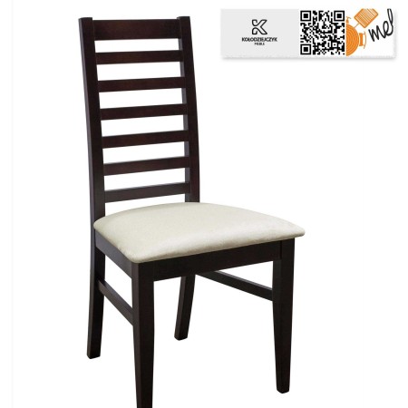 krzeslo k136 drewnaine oparcie drabinka