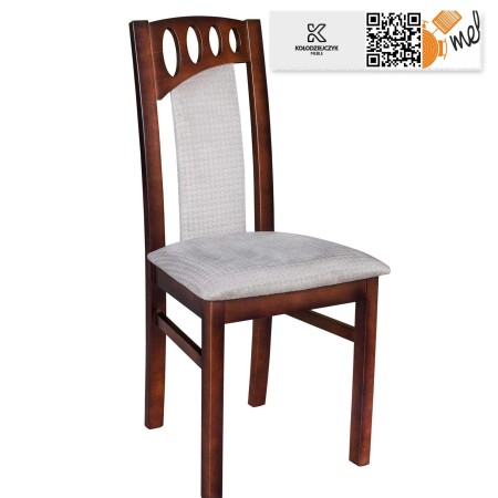 Krzesło tapicerowane K159 drewniane frezowane